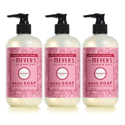 Mrs. Meyer's Peppermint Hand Soap, 12.5 oz, 3-Pack