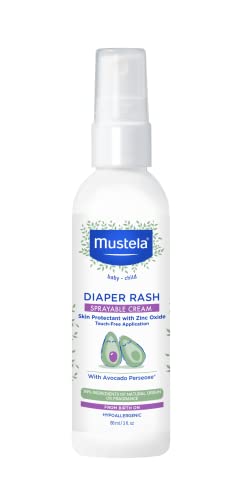 Mustela Diaper Rash Cream Spray with Zinc & Avocado, 3oz