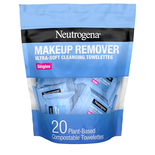 Neutrogena Makeup Remover Wipes, Individually Wrapped, 20 ct