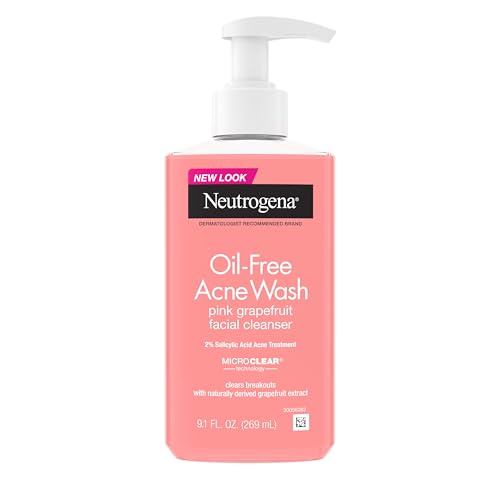 Neutrogena Pink Grapefruit Acne Face Wash, 9.1 fl. oz