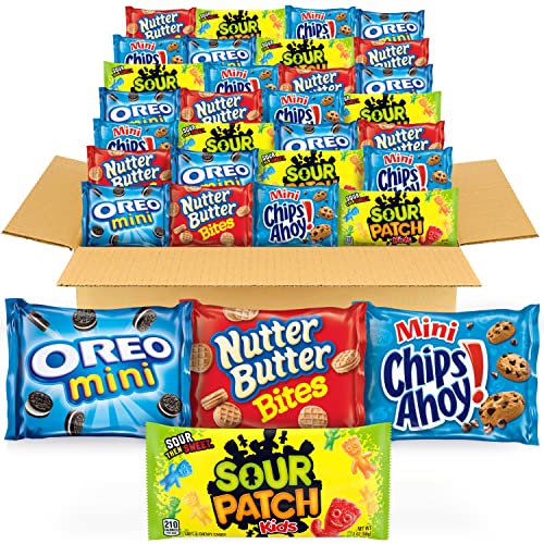 Oreo, Chips Ahoy, Sour Patch, Nutter Butter Variety Pack, 32 Packs