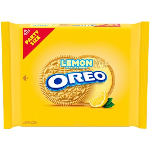 OREO Lemon Creme Cookies, Party Size, 24.95 oz