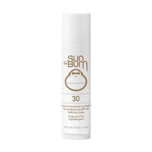 Sun Bum SPF 30 Mineral Lip Balm - Hawaii Compliant, Zinc-Based Broad Spectrum Protection, 0.15 oz