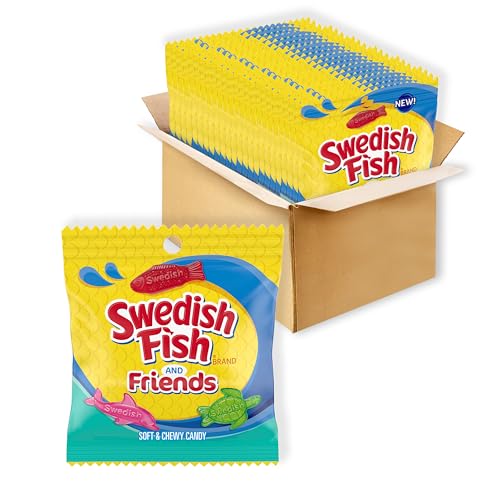SWEDISH FISH & Friends, Soft Candy, 12-Pack (3.59 oz each)