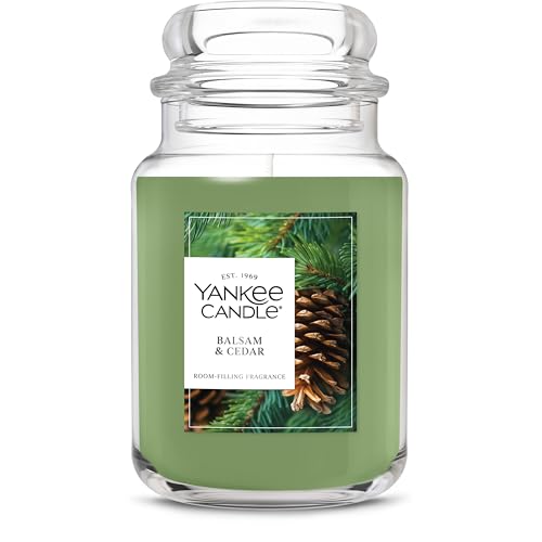 Yankee Candle Balsam & Cedar, 22oz Holiday Jar